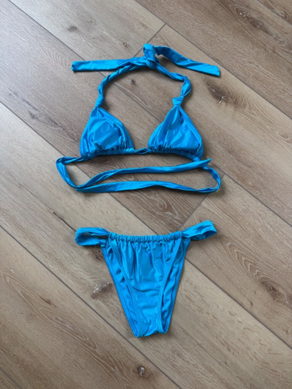 Wild Fable Blue Bikini Top/Bottom Set - Size XS (0-2)